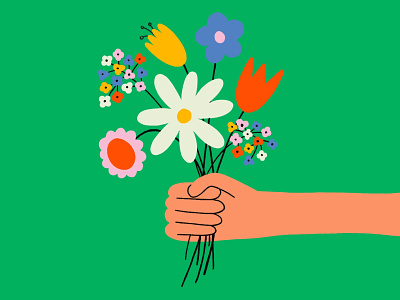 Spring Bouquet by Katie Daugherty on Dribbble