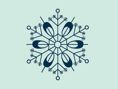 Flake holiday illustrator line work snow snowflake winter