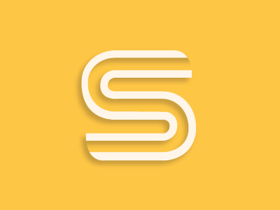 S advice logo logomark s yellow