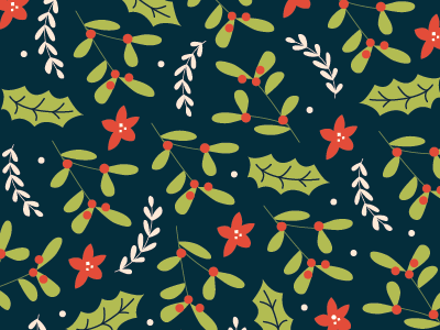 Floral Christmas Pattern christmas christmas pattern floral foliage pattern