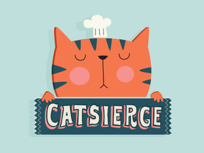 Smug Cat animal cat chef cute illustration lettering smug