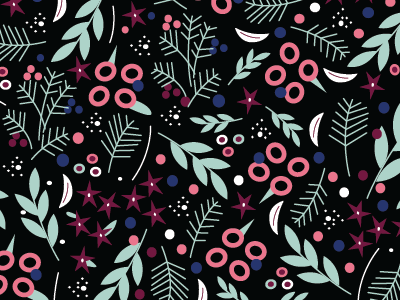 Dark floral pattern