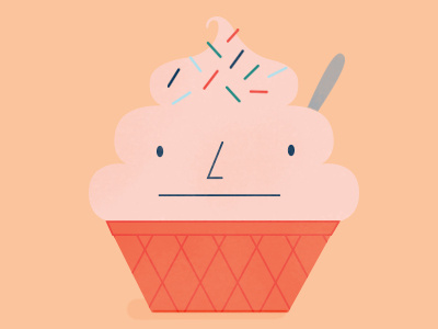 Mood cute dessert ice cream illustration mood