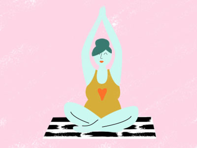 More Yoga character illustration girl illustration yoga yoga pose