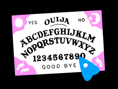 Ouija board halloween halloween design illustration october ouija board procreate spooky