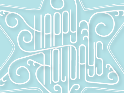 Happy Holidays hand lettering happy happy holidays holidays illustrator type typography