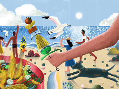 Labor Day | The Poetry Foundation art drawing editorial design illustration summer