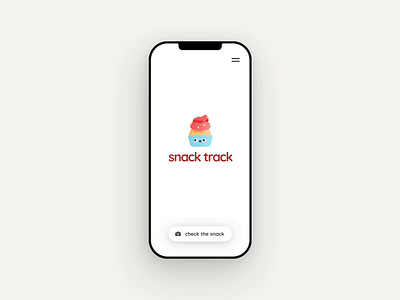 Snack track • App Concept animation app conception design fitness food ui ux