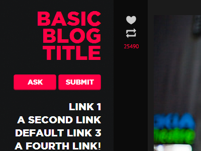 Basic Blog Theme blog theme tumblr web design