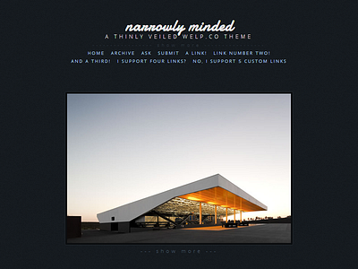 Narrowly Minded blog design theme tumblr web design website