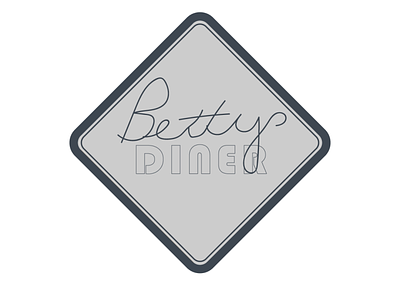 Bettys diner awesome branding custom design dribbble food icon illustration logo vector
