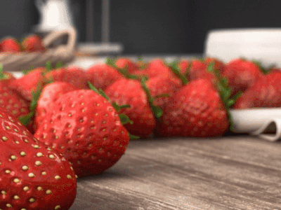 Hmmm! Strawberries! 3d animation cgi