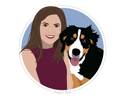 Bridget & Hazel adobe illustrator avatar illustration portrait illustration vector