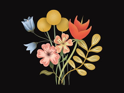 ¯\_(ツ)_/¯ floral flowers illustration ipad pro procreate