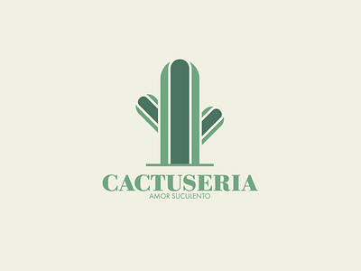 Logo Cactuseria brand brand design brand identity branding cacti green logo logo design logo designer logo mark logodesign logoplant logos logotype plant plant logo plants vintage vintage design vintage logo