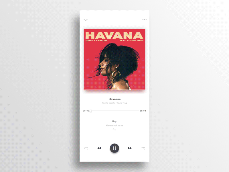 An idea about the music player