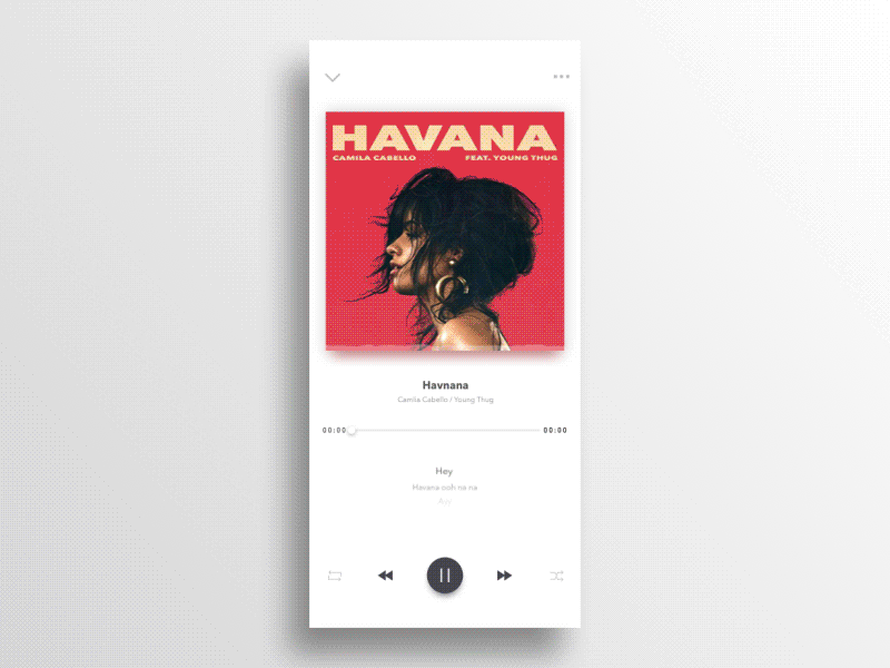 An idea about the music player ae app ios music player sketch ui ux