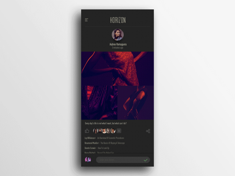 Picture Sharing APP ae app interface ios iphonex label picture sharing sketch slide ui ux