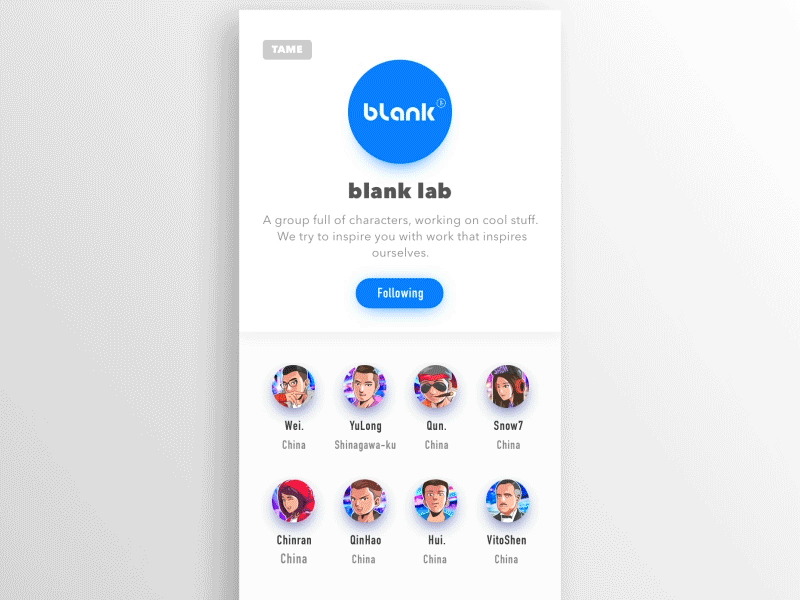 About a powerful team－Blank Lab niubi，ui，ux