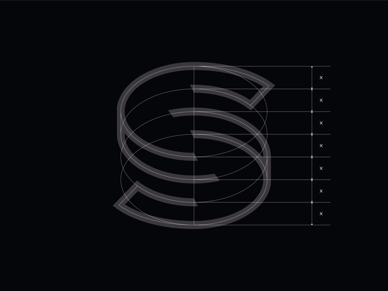 Letter S - Wireframe construction circular vector structure iconography behind the scenes icon lettering typeography build motion character typography s letters letter outline wireframe illustration