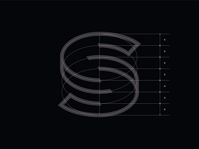 Letter S - Wireframe behind the scenes build character circular construction icon iconography illustration letter lettering letters motion outline s structure typeography typography vector wireframe