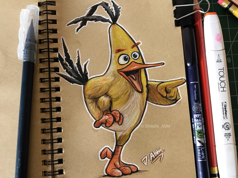 Angry Birds Chuck practice sketch by SketchMcDoodlez on DeviantArt