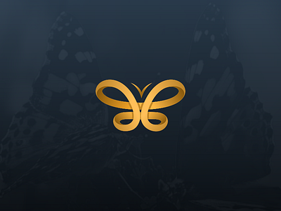 butterfly Infinity awesome butterfly gold infinity logo simple