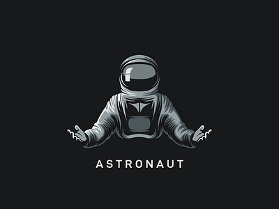 Astronaut logo concept art astronaut awesome branding character design dribbble esport forsale illustration ilustration logo mascot pictures simple space vector