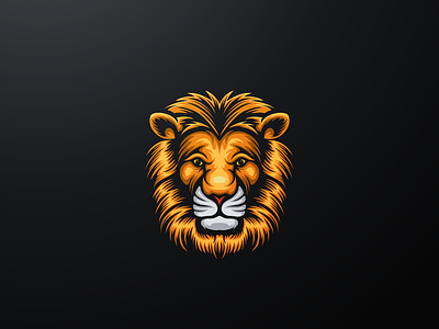 lion logo idea animal art awesome brand branding character design dribbble esport forsale graphic illustration lion lion head logo mascot pictures simple vector