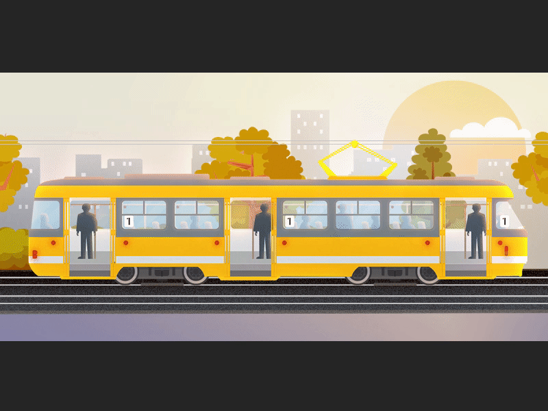 Mykolaiv  tram animation