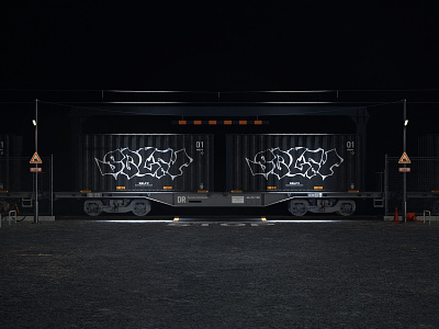 SBLFV 3d 3d art cinema4d graffiti graphic hard surface modeling machine moi3d octanerender tech train