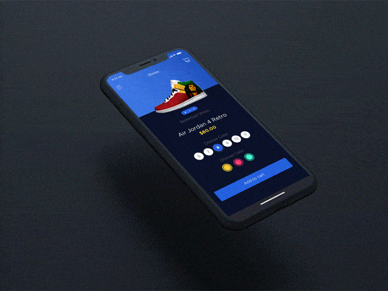 Noway Single Product app dark design iphonex kit mobile noway template ui