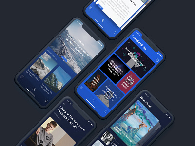 Noway Reader app design iphonex kit mobile noway template ui