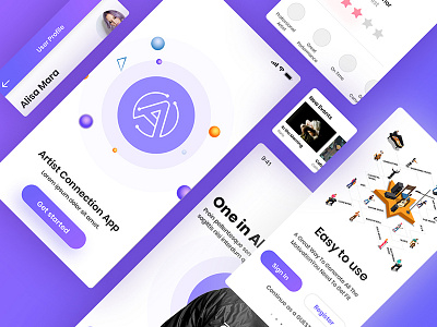 Aca UI KIT aca black design ios iphonex kit mobile template ui white