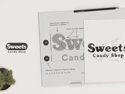 Sweets Logo Sketch + Grid
