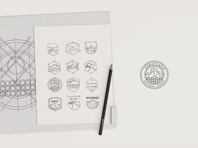 Wenatchee Logo Sketch + Grid