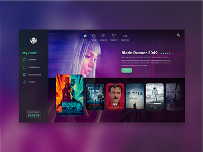 Daily Ui Challenge 025 - TV App 025 challenge daily daily ui daily ui challenge netflix tv tv app ui website