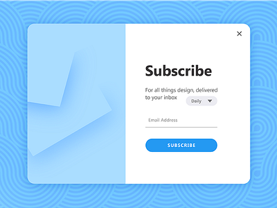 Daily Ui Challenge 026 - Subscribe 026 card daily daily ui email modal popup subscribe ui challenge