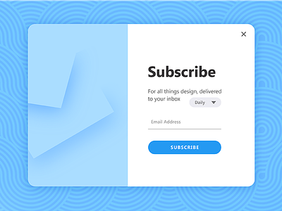 Daily Ui Challenge 026 - Subscribe 026 card daily daily ui email modal popup subscribe ui challenge