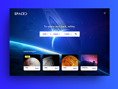 #SpacedChallenge branding card challenge color gradient logo space spacedchallenge ui ux vx website