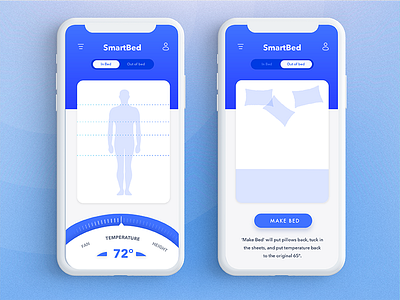 The Daily Hack 5 - Automated Bed app automated bed challenge daily dial gradient hack mobile smart ui ux