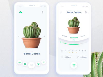 Automated Hack #12 - Automated Plant App app automated automation cactus challenge daily gradient menu mobile plant ui ux