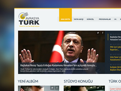 Avrasya Turk Radyo Layout Design 6noran app design avraysa mobile ui radyo türk ui design
