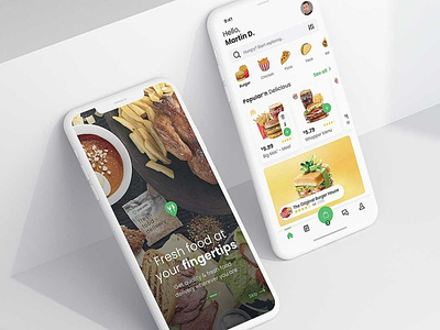 Just another flawless food app 6noran application branding clean design food illustration mobile startup ui ux