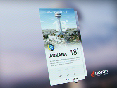 Weather Card 6noran ankara app blue ui ux weather