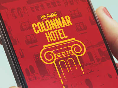 The Grand Colonnar Mobile App 6noran app colon easy hotel logo mobile news ui ux