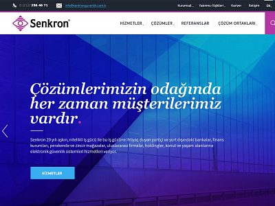 Senkron Responsive Web Page