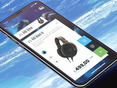 Landing & Product Screen app design ecommerce headphone inspiration mobile startup ui ux