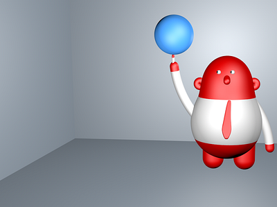 toy3 c4d doll red toy