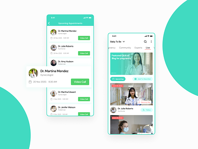 Parenting and Connected Pregnancy App app baby care childcare concept diet app doctor health healthcare healthcare app ios mobile app mother parenting parenting app period pregnancy product design ui ux workout
